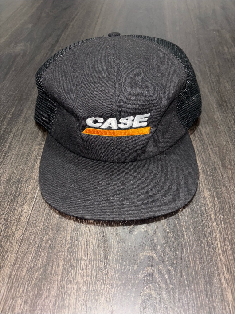 Vintage CASE Snapback Trucker Hat Adjustable Black